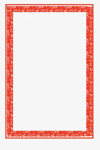 剪纸喜庆年货边框矢量素材免抠