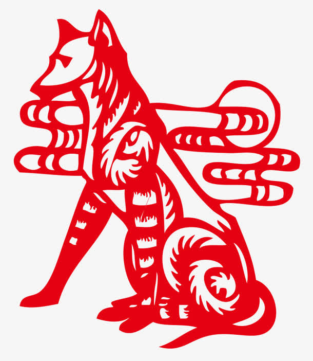 家犬祥云免抠
