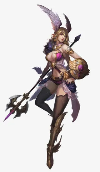 3D游戏美女巨乳战士免抠