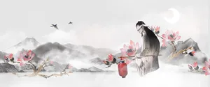 水墨国画PSD高清