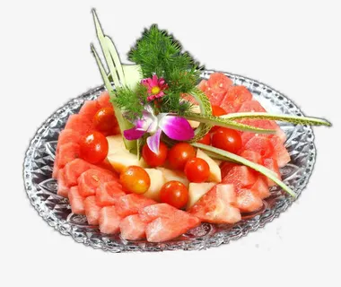 精致玻璃果盘免抠