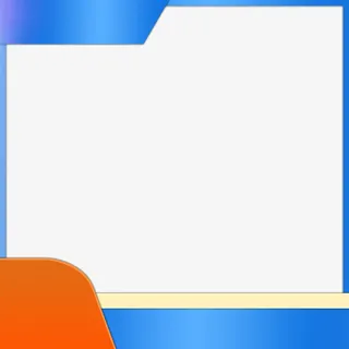 浅蓝渐变展示框免抠