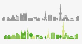 城市扁平影子免抠