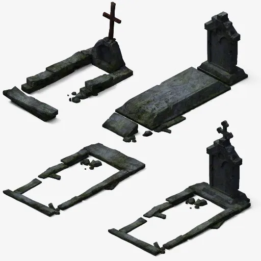 墓地实物图免抠