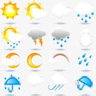天气预报图标免抠