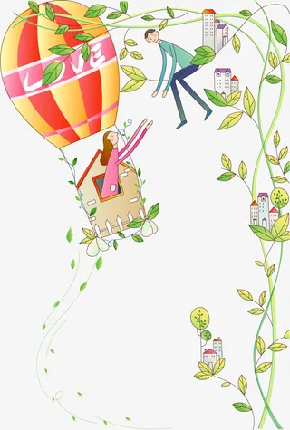 爱情春天PNG矢量素材免抠