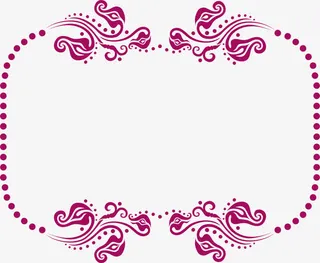 婚礼欧风边框免抠