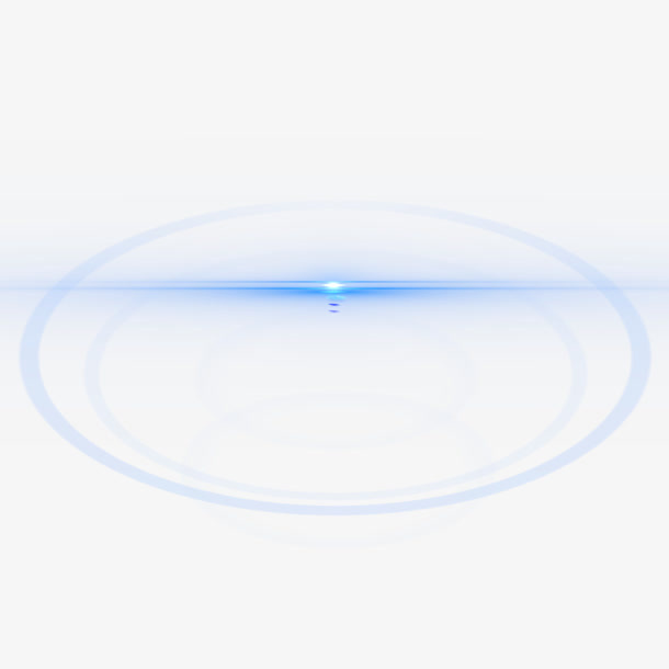 光圈地平线蓝光png素材免抠