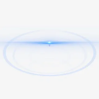 光圈地平线蓝光png素材免抠