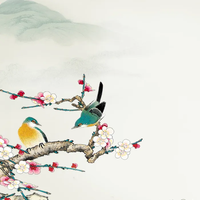 中国风小鸟树枝主图高清