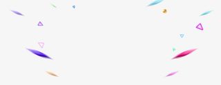 彩色不规则线条几何图漂浮免抠