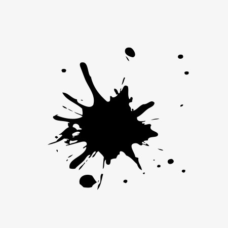 墨痕污渍墨迹书法四免抠