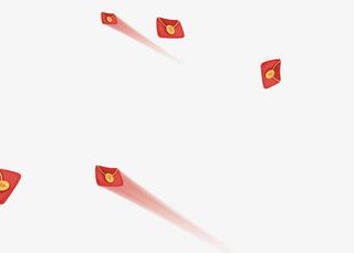 漂浮红包元素装饰免抠