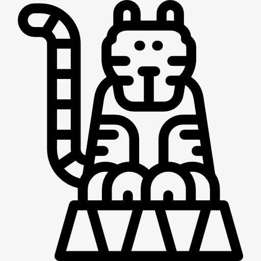 马戏团的老虎图标免抠