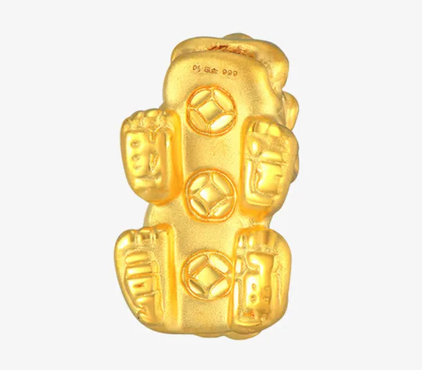 产品实物黄金貔貅免抠