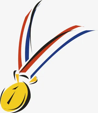 金色奖牌免抠