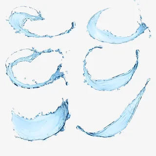 6种形态水波免抠