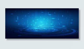 蓝色商务科技背景banner高清