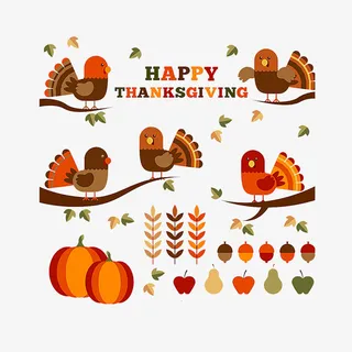 树枝上小鸟图案免抠