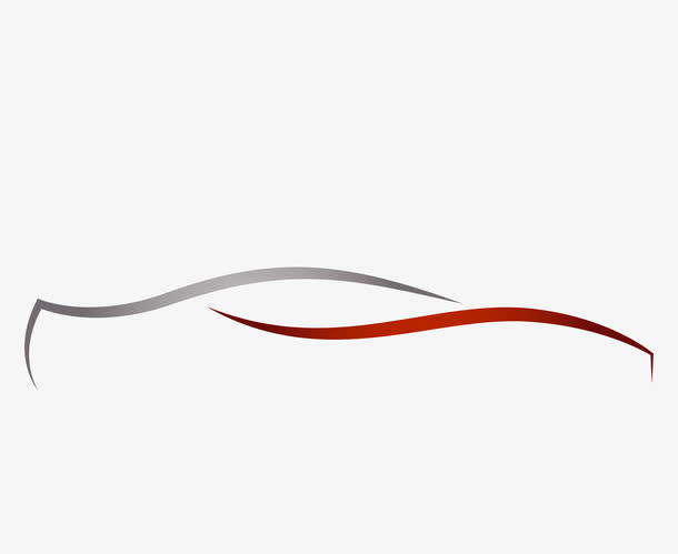 矢量优美汽车流线PNG图片免抠