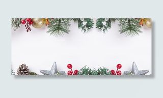 圣诞节  圣诞花  气球  灰白免抠