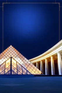 宝蓝色高端大气房地产海报背景素材高清