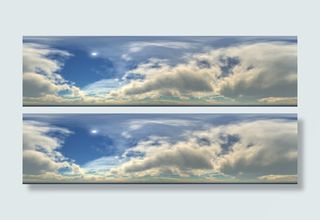 蓝天云朵海报背景