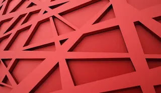 红色立体图形背景