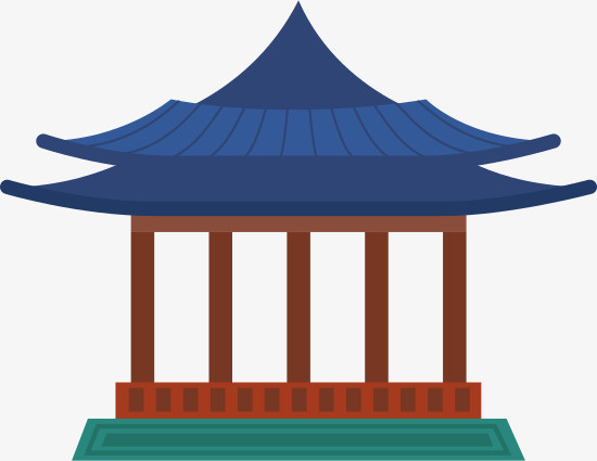 古代亭子建筑免抠
