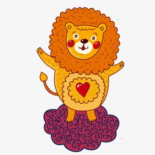 可爱的小狮子免抠