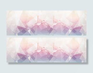 紫色渐变菱格背景banner