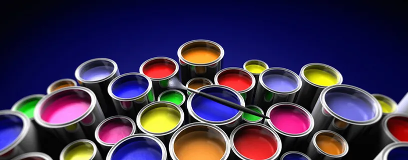 七彩颜料背景高清