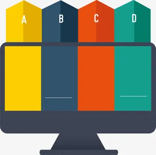 多彩标签电脑免抠