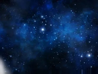 蓝色神秘星空七夕情人节免抠