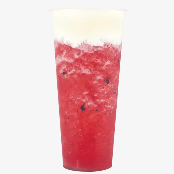 红色奶盖奶茶免抠
