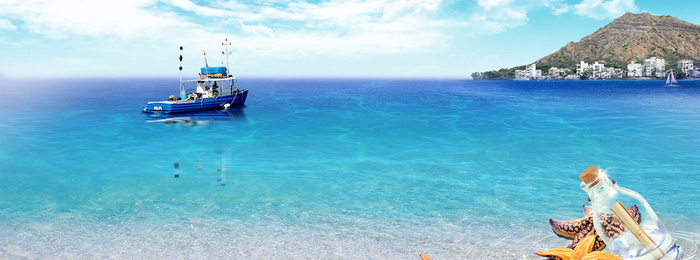 清新唯美大海摄影背景高清