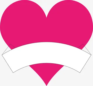 心形标签免抠