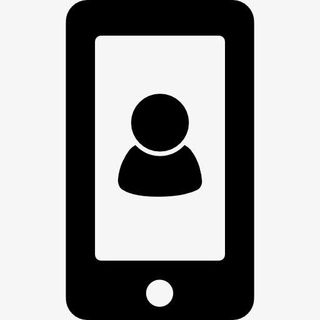 用户或联系人的象征在手机屏幕图标免抠