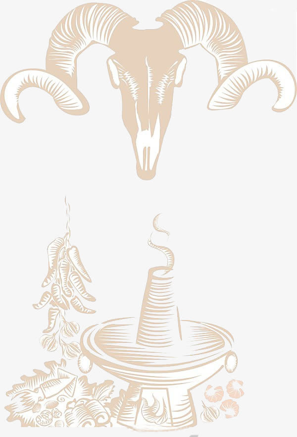 火锅剪影，免抠元素png免抠