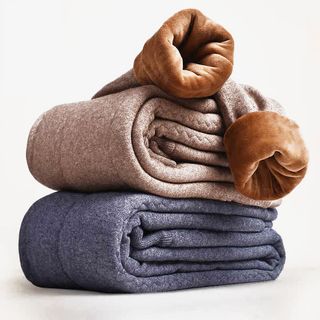 加肥加厚加绒男女羊毛裤免抠