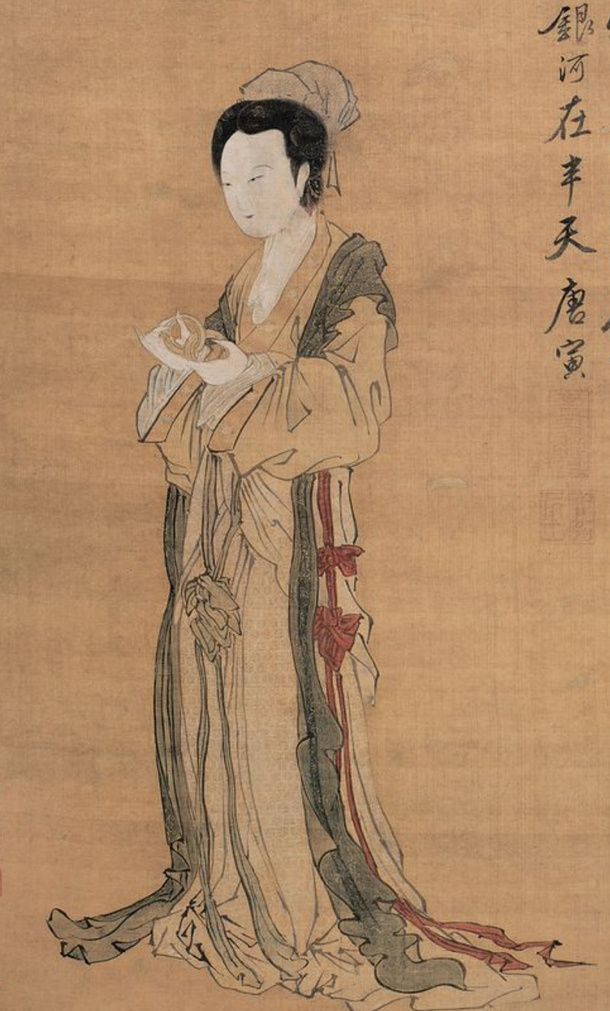 靚，仕女，国画，古代，人物免抠