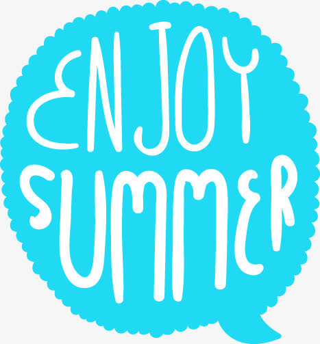 暑期 暑假 summer 夏日  艺术字免抠