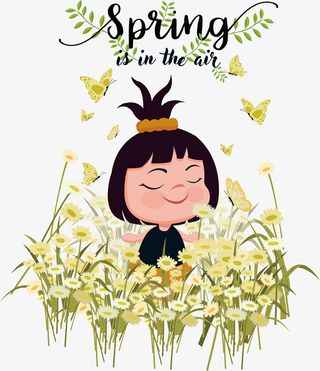 空气里都是春天的味道免抠