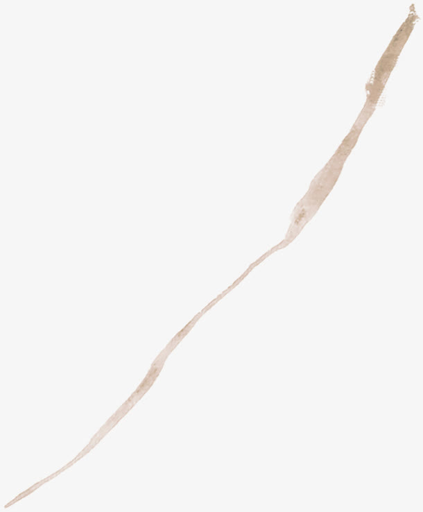 扁平风格合成树枝水彩免抠