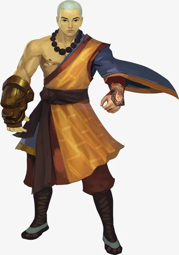 武术僧人免抠