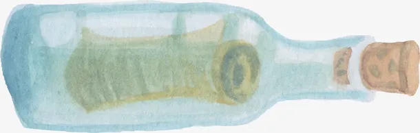 漂流瓶,瓶子,素材,PNG免抠