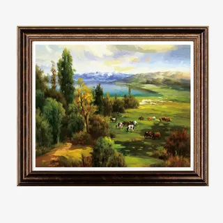 油画装饰挂画免抠