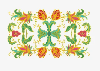 底纹花边框免抠