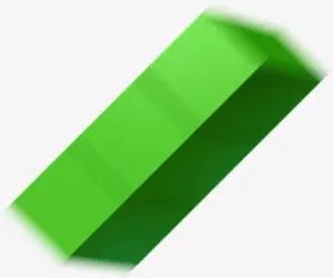 立体绿色字母i免抠