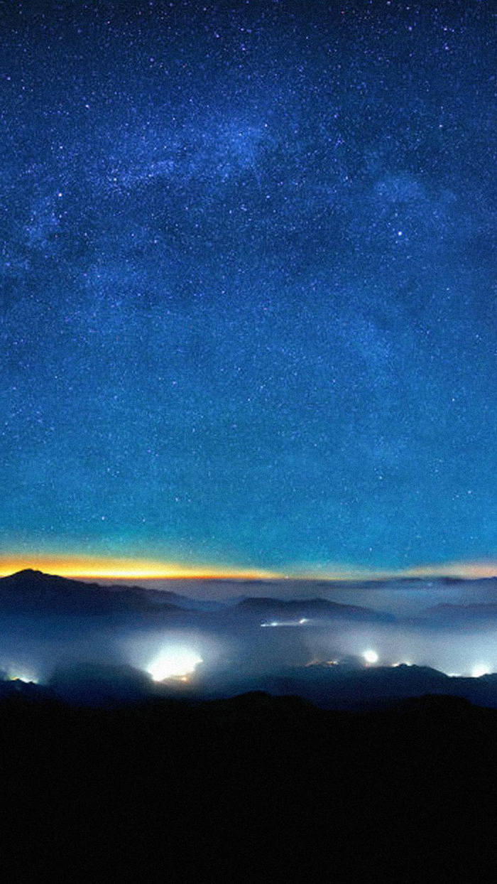 蓝色星空H5背景高清